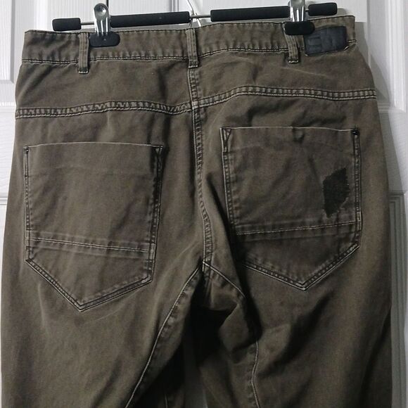 G-Star Raw Army Radar Mid Boyfriend distressed army green jeans Sz 29 EUC - Picture 7 of 10